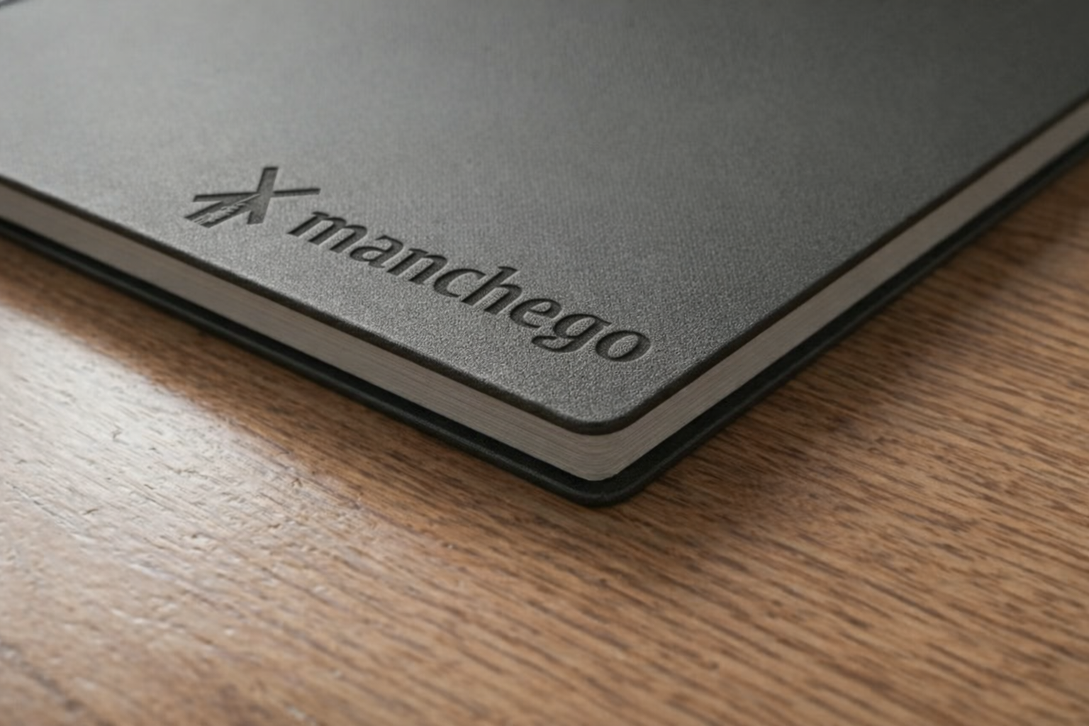 Corner detail of a Manchego Games book cover